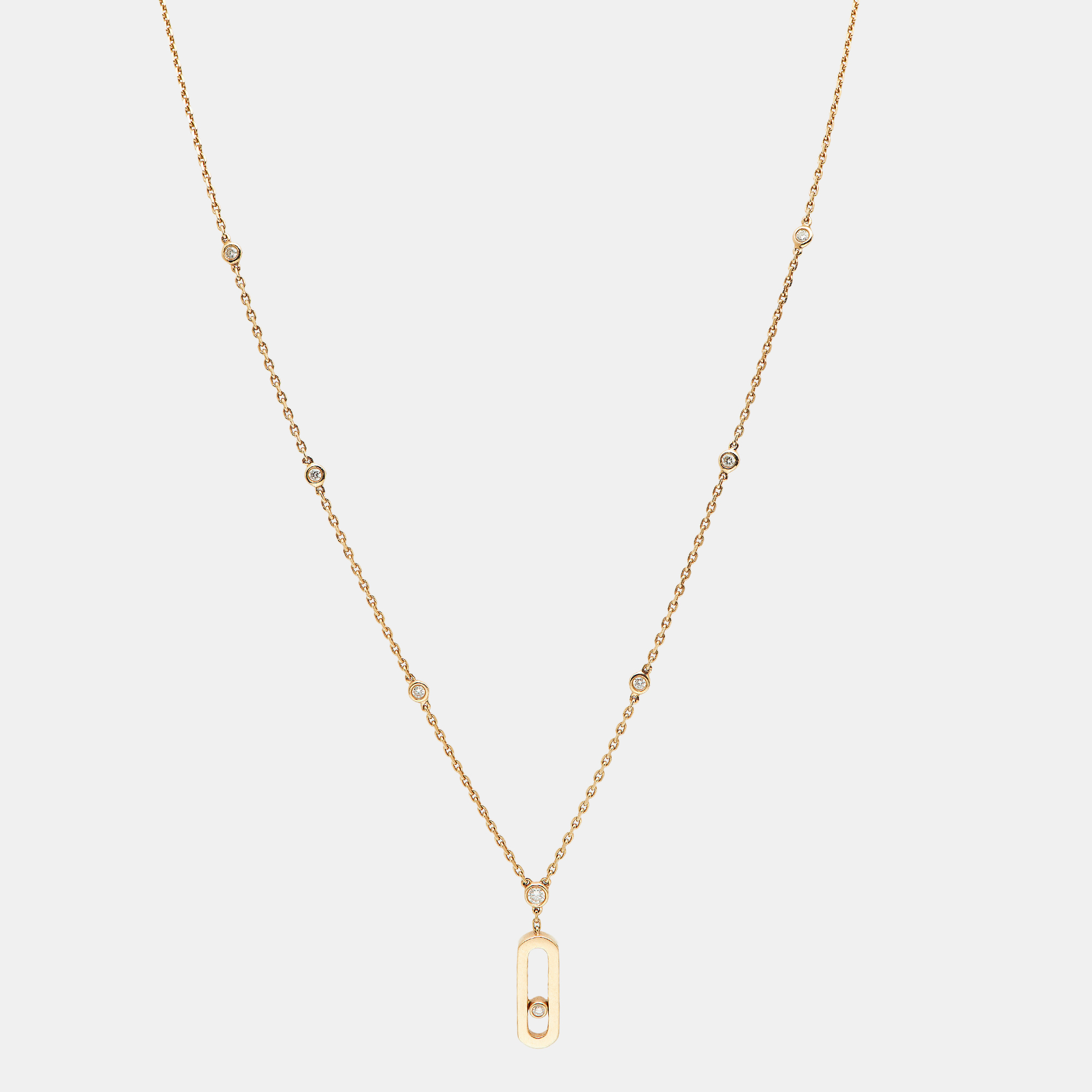 

Messika Move Uno Diamond 18k Rose Gold Long Necklace