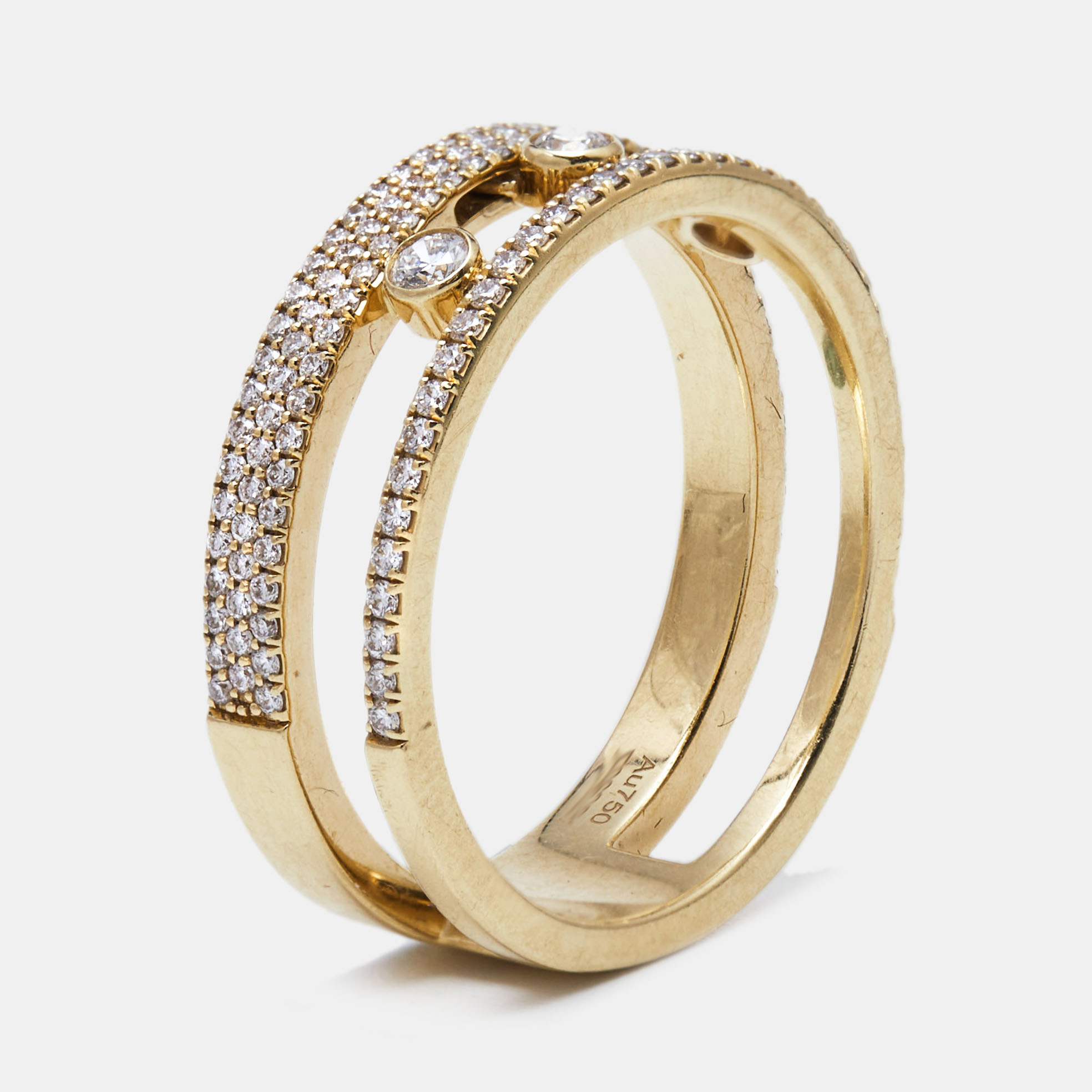 

Messika Move Romane Diamonds 18k Yellow Gold Ring Size