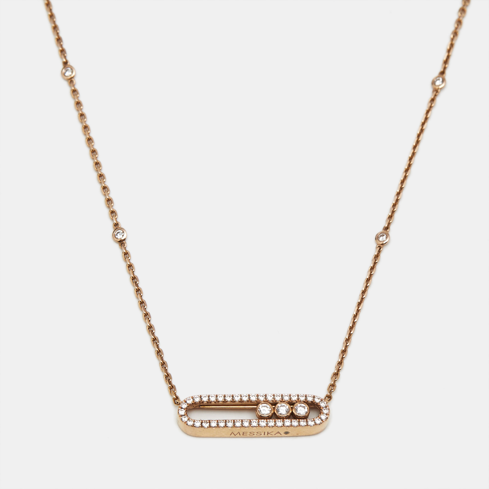 

Messika Baby Move Pavé Diamonds 18k Rose Gold Necklace