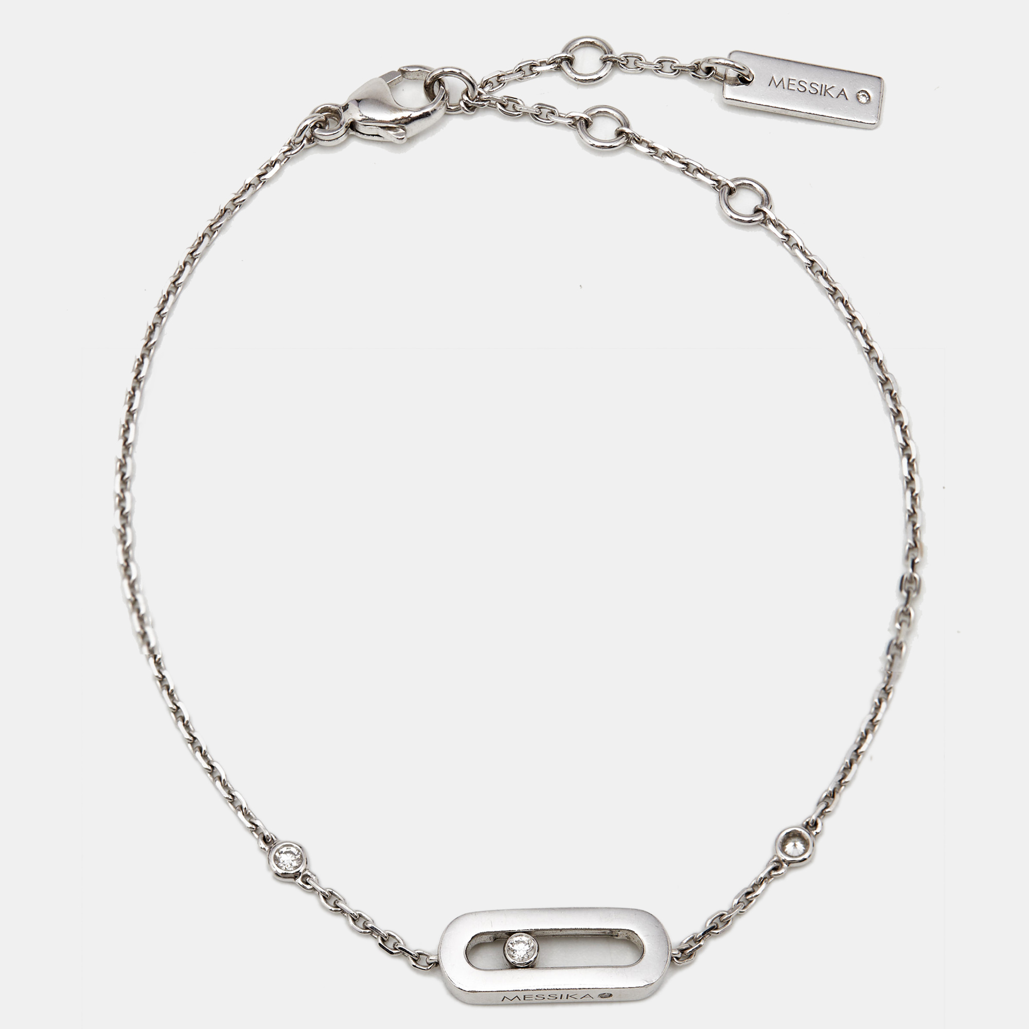 

Messika Move Uno Diamond 18k White Gold Bracelet