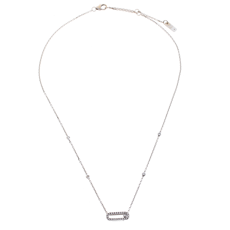 

Messika Move Uno Diamond 18k White Gold Necklace