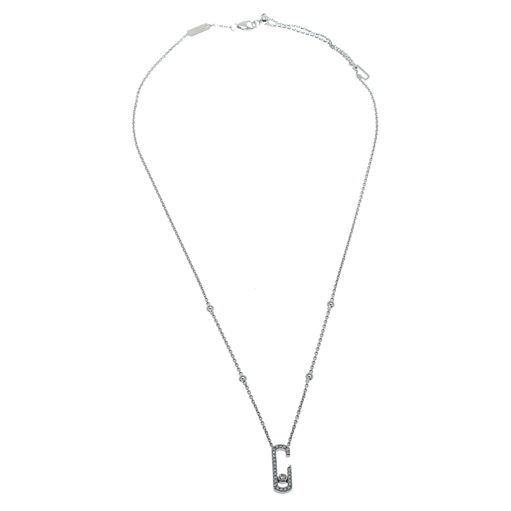 

Messika Move Addiction Pave Diamond 18K White Gold Necklace