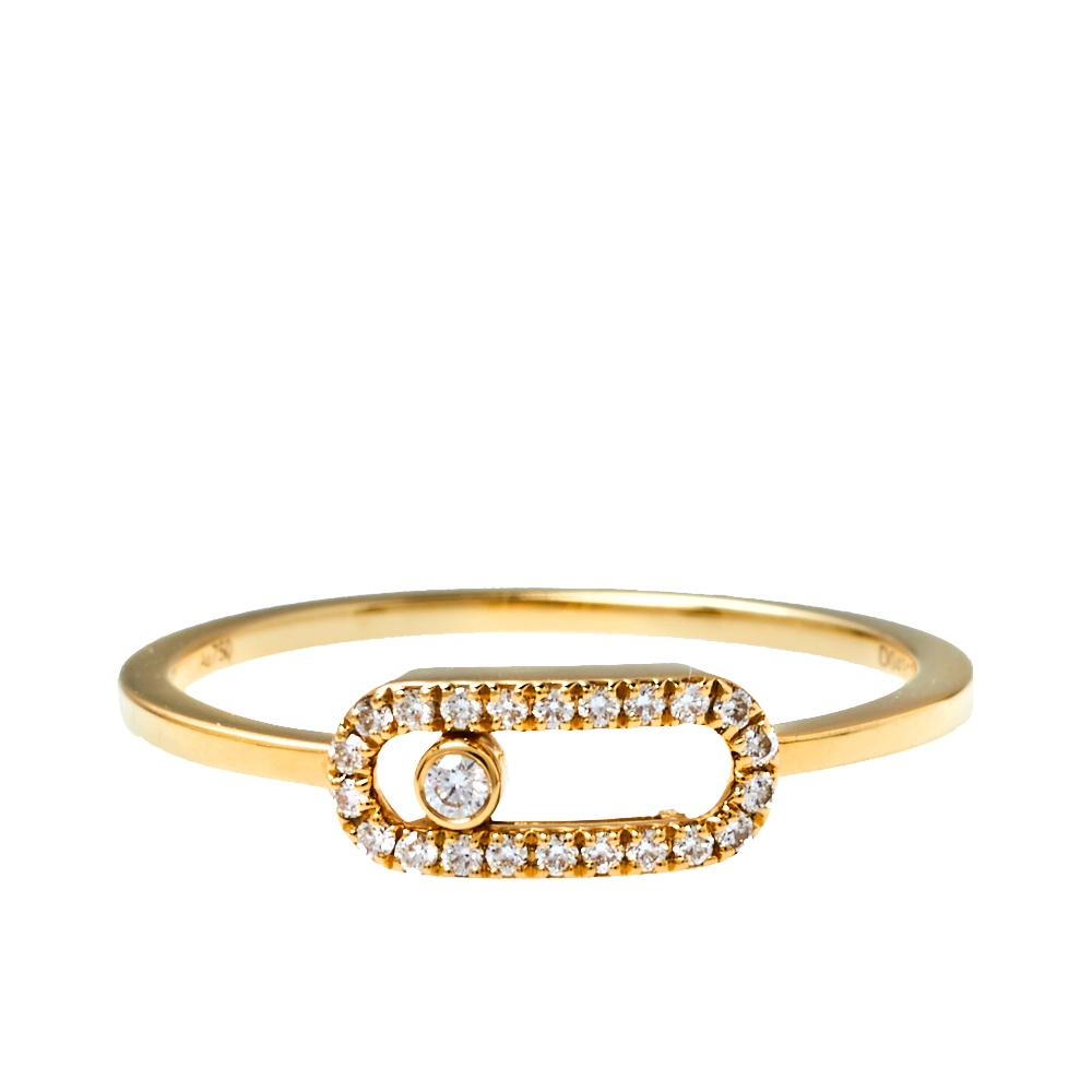 

Messika Move Uno Diamond 18K Yellow Gold Ring Size