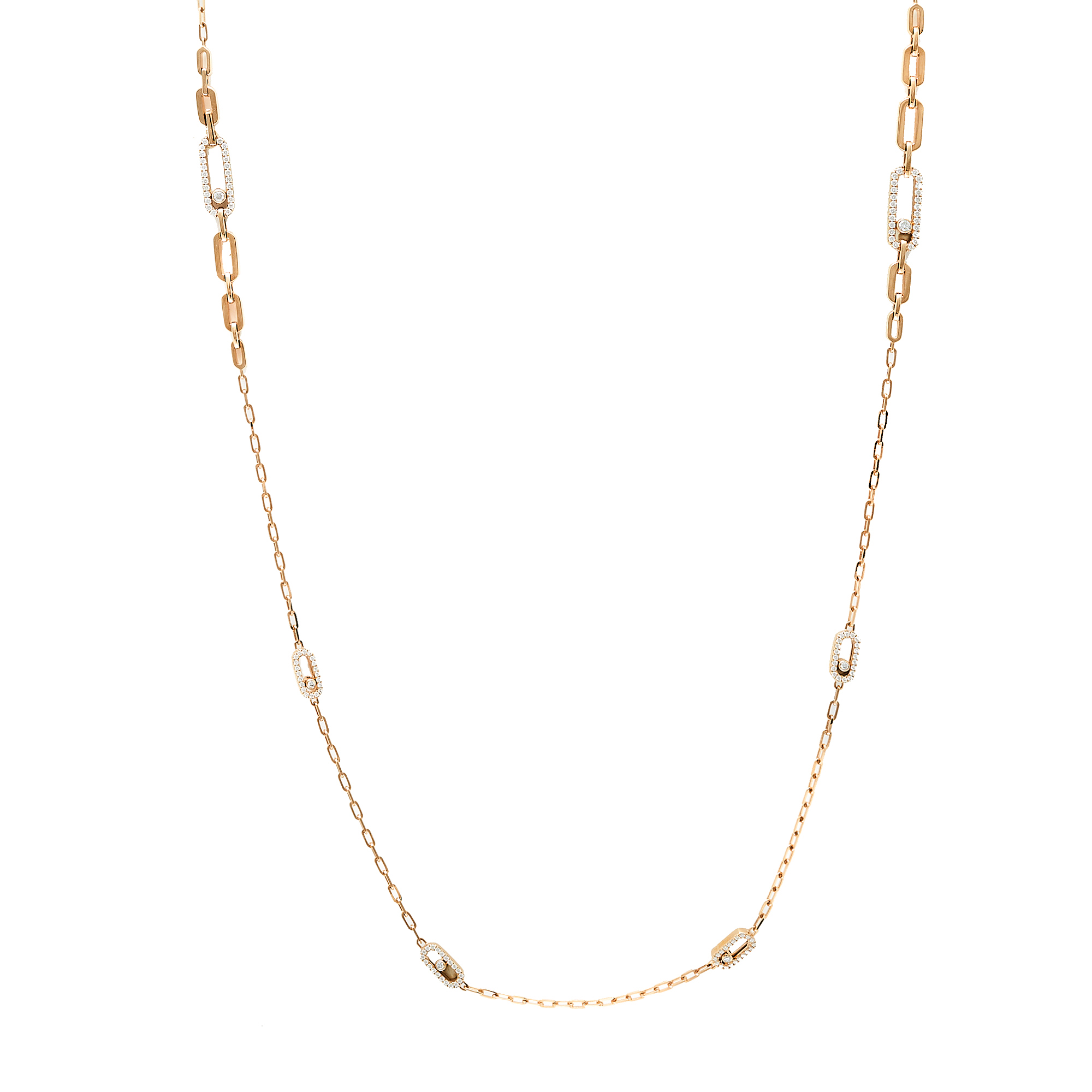 

Messika Move Uno Diamond 18K Rose Gold Long Necklace