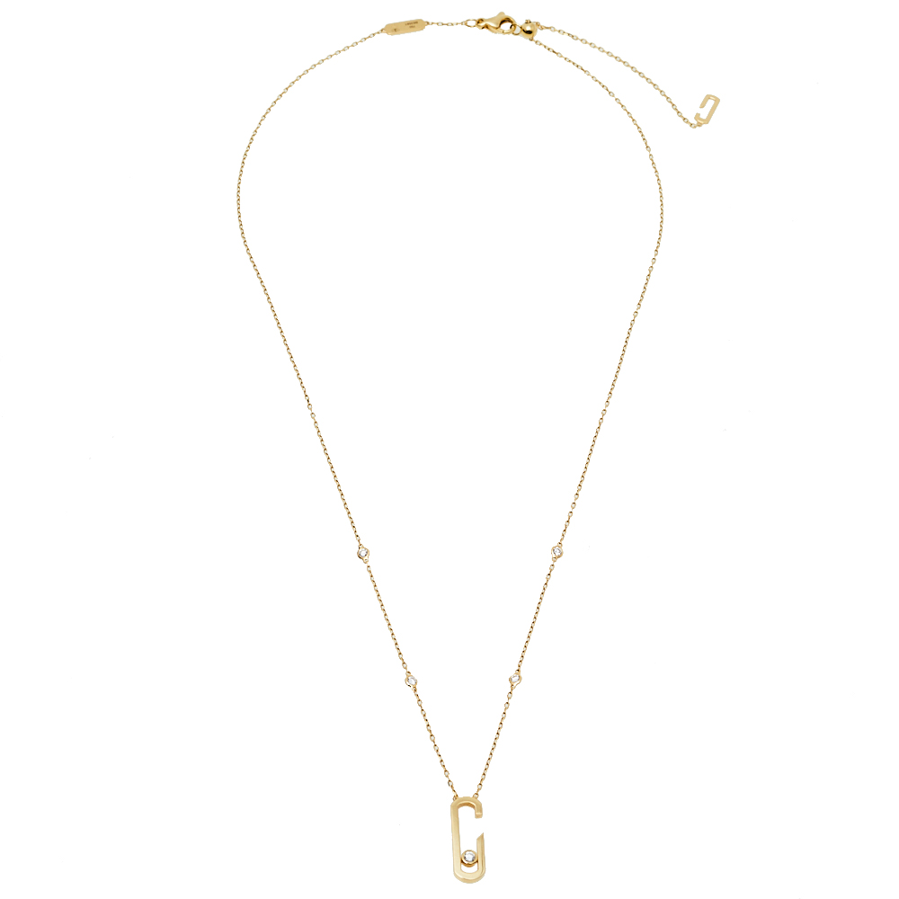 

Messika By Gigi Hadid Move Addiction Diamond 18K Yellow Gold Pendant Necklace