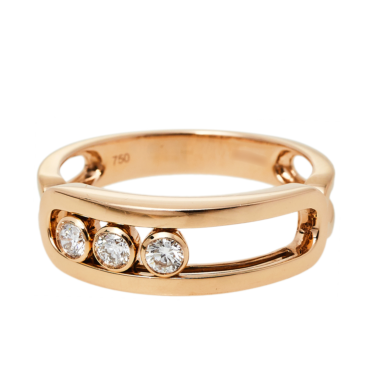 

Messika Move Classic Diamond 18K Rose Gold Ring Size