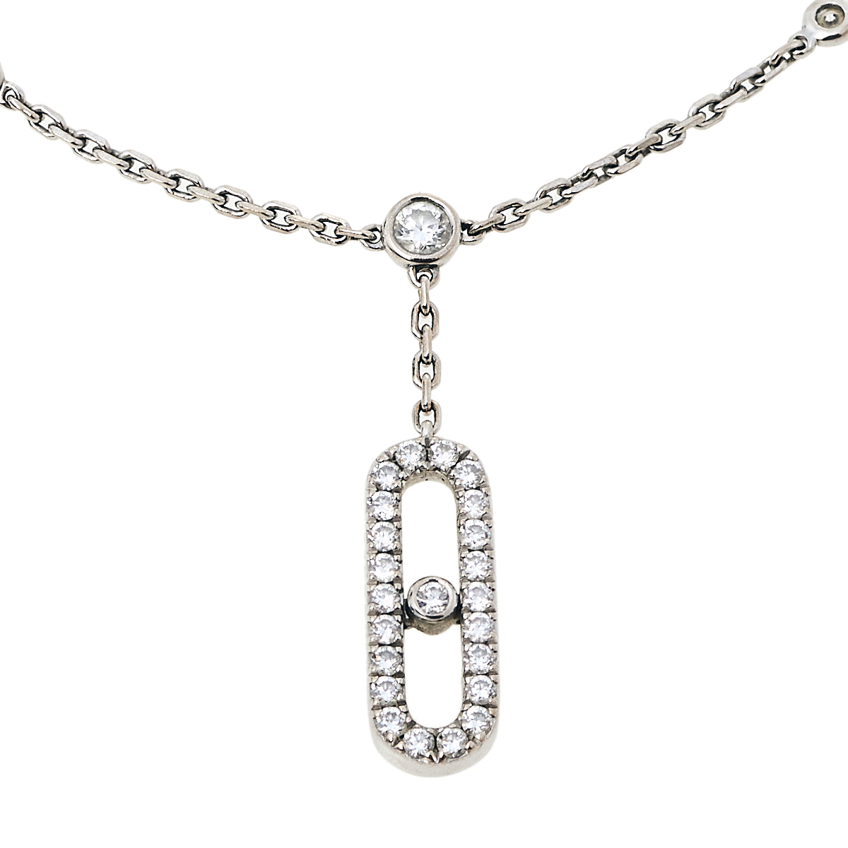 

Messika Move Uno Diamond 18K White Gold Ankle Bracelet