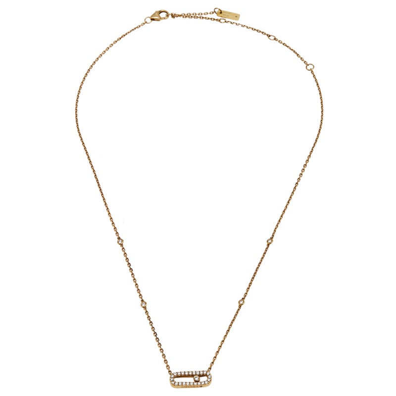 

Messika Move Uno Pave Diamonds 18k Yellow Gold Chain Necklace