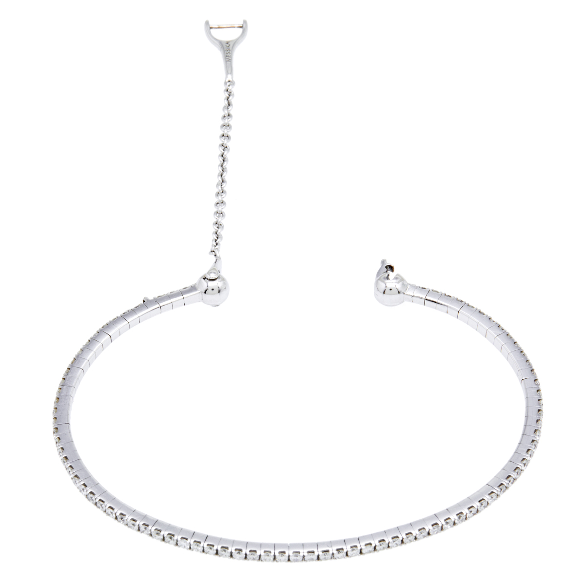 

Messika Skinny Diamond 18k White Gold Cuff Bracelet