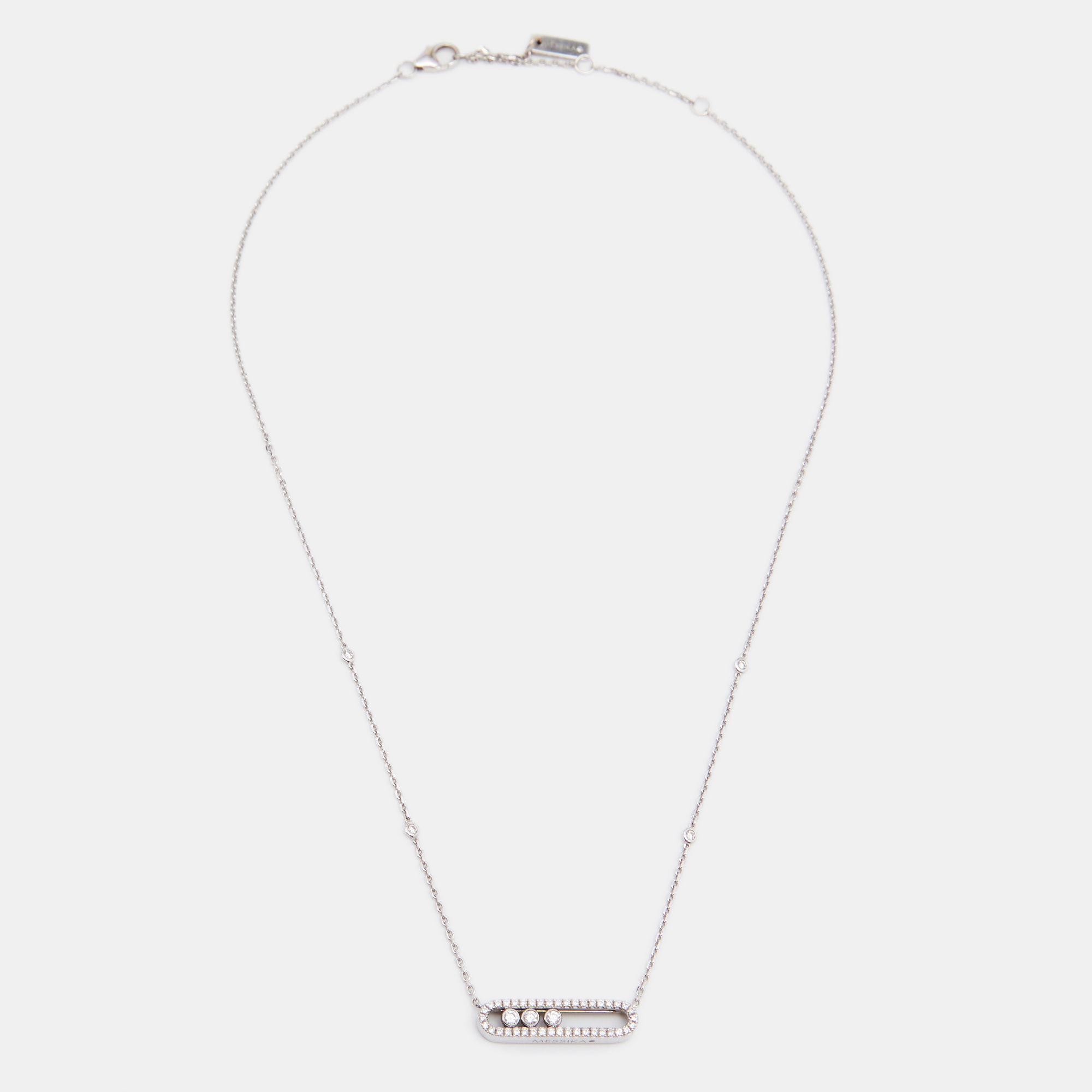 

Messika Baby Move Pavé Diamond 18k White Gold Necklace