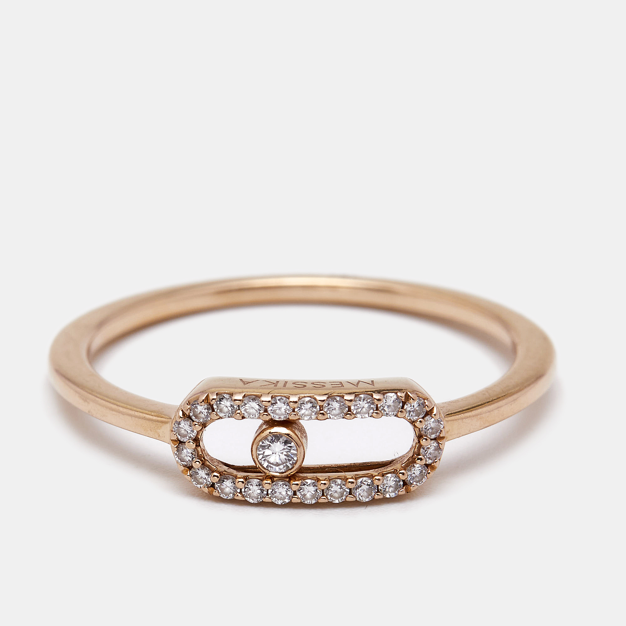 

Messika Move Uno Diamonds 18k Rose Gold Ring Size