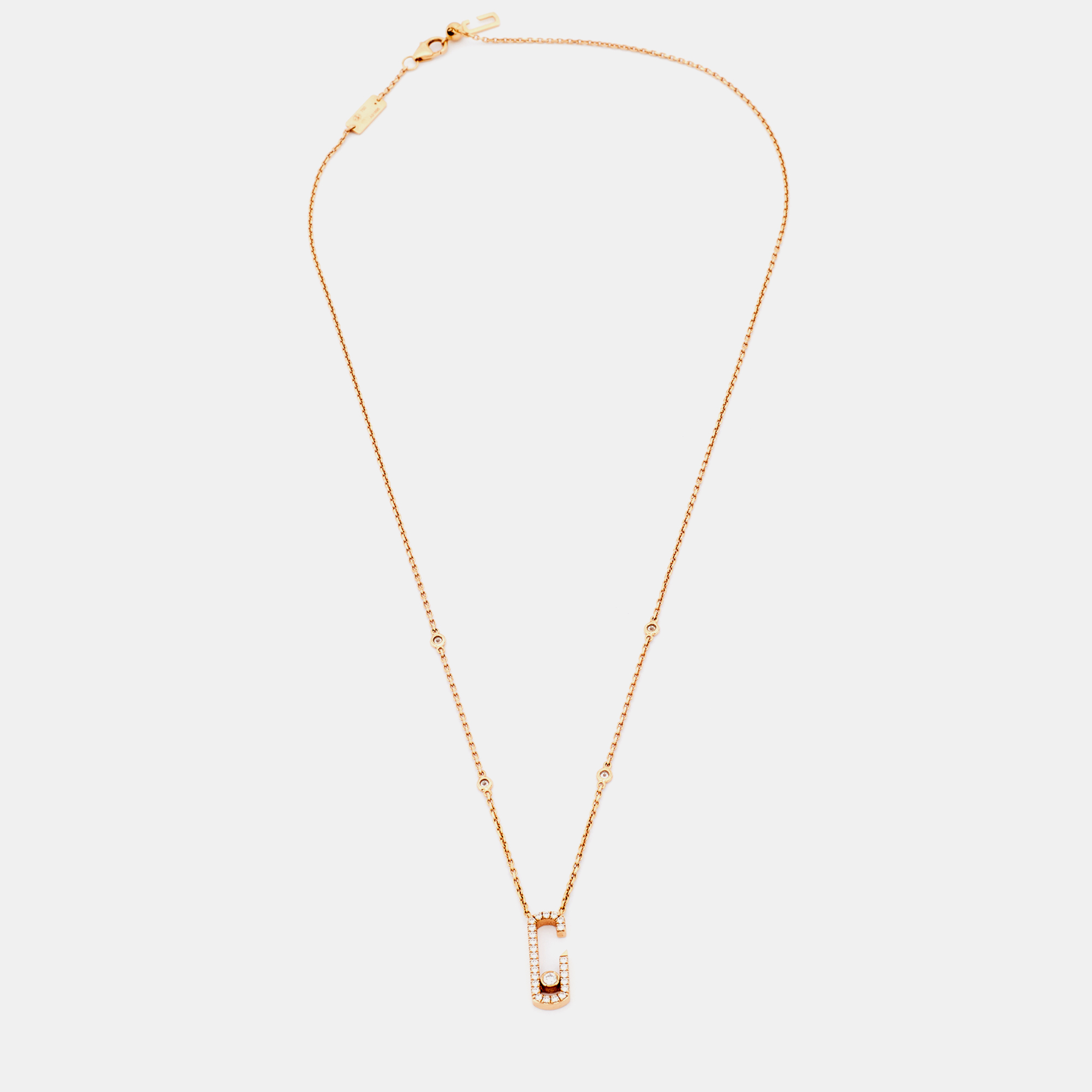 

Messika Gigi Hadid Move Addiction Diamond 18k Rose Gold Necklace