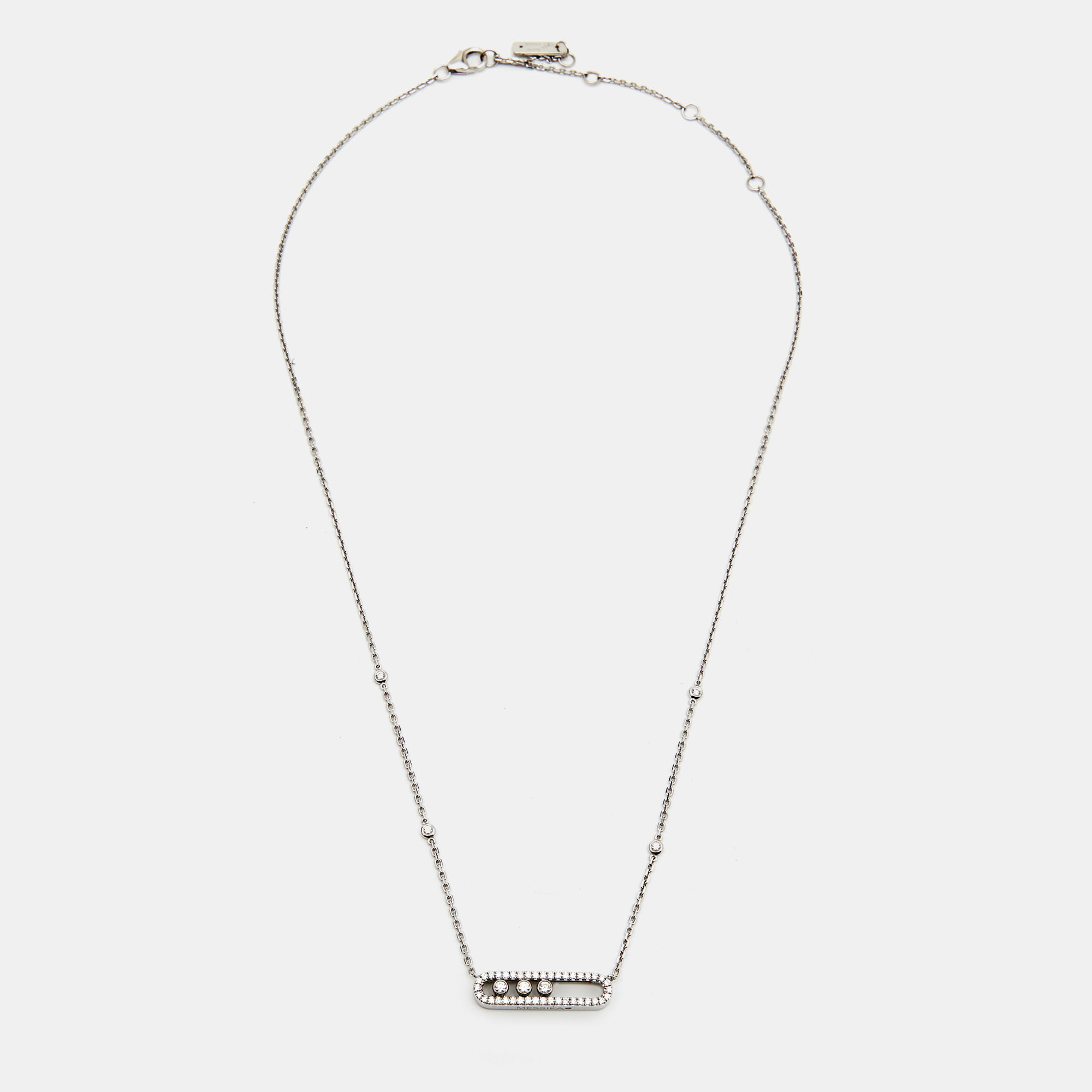 

Messika Baby Move Pave Diamond 18k White Gold Necklace