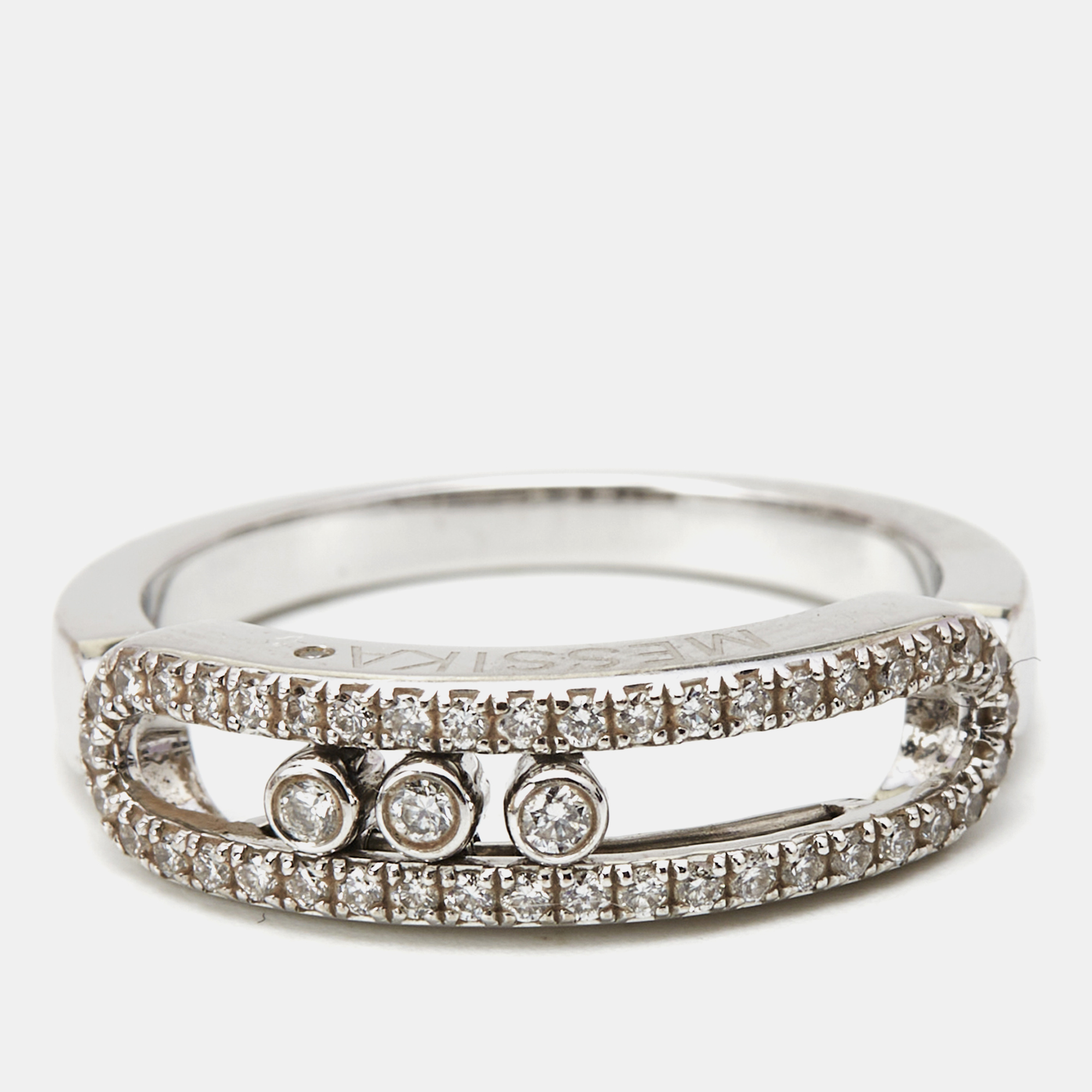 

Messika Baby Move Pavé Diamond 18k White Gold Ring Size