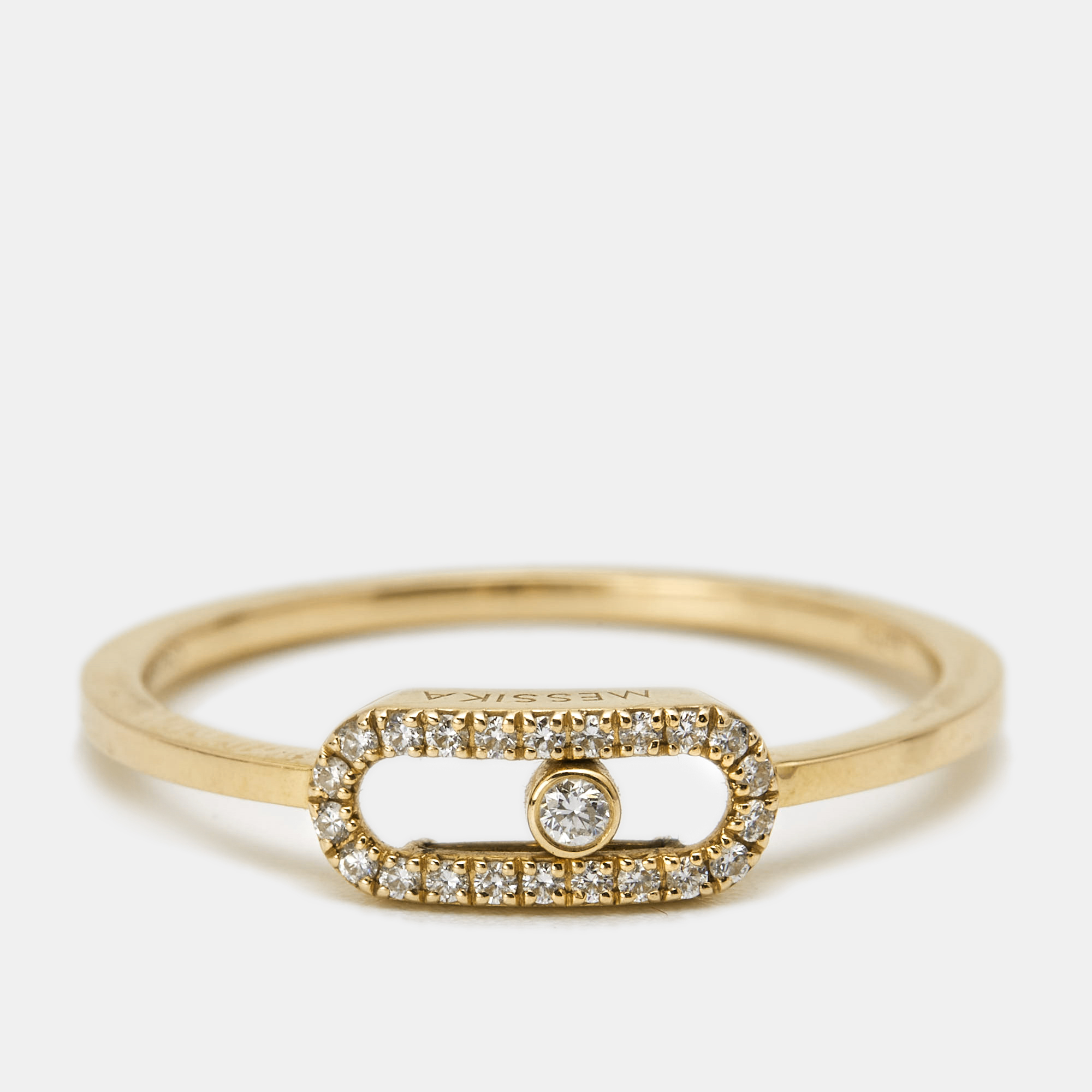 

Messika Move Uno Paved Diamonds 18k Yellow Gold Ring Size