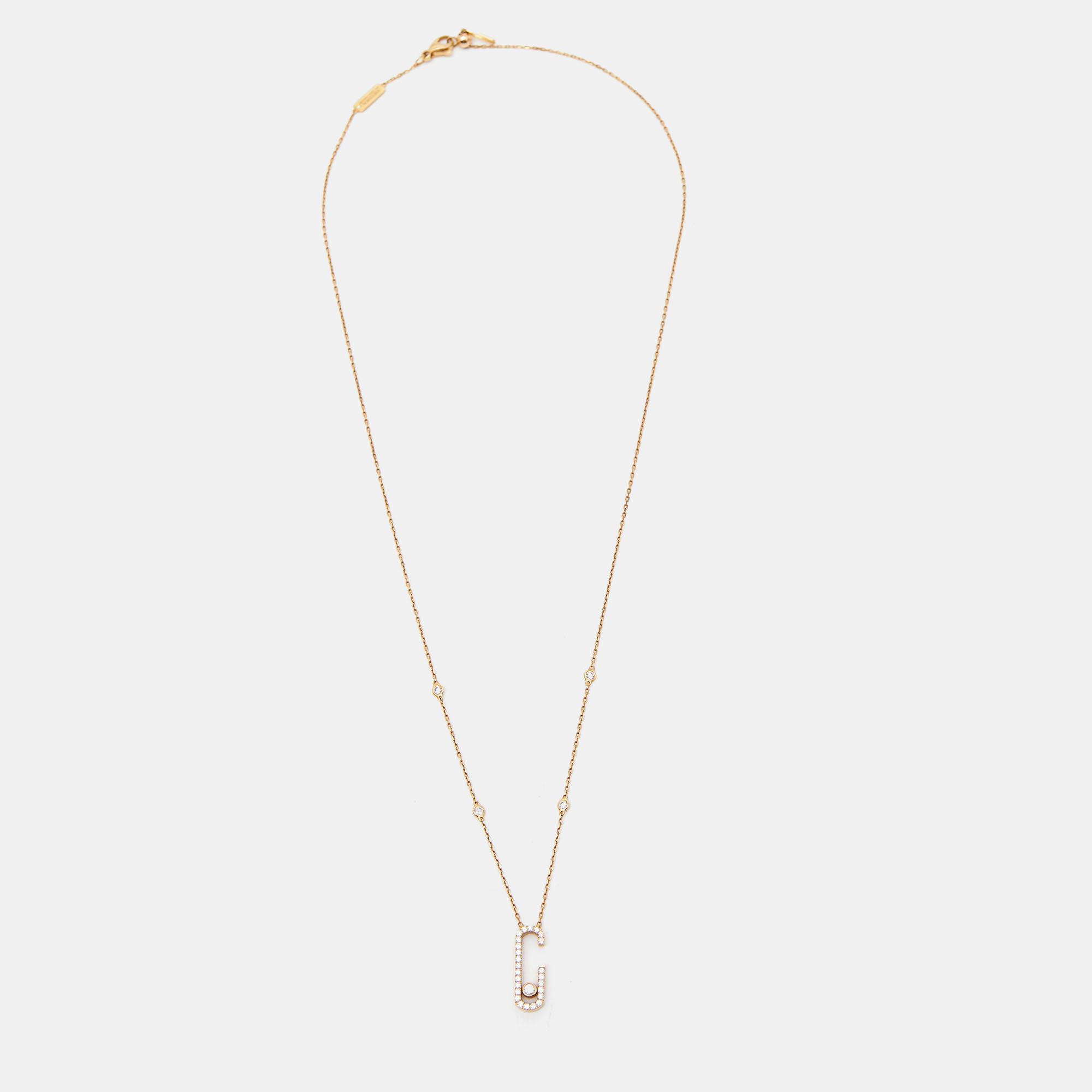 

Messika Gigi Hadid Move Addiction Diamond 18k Rose Gold Necklace