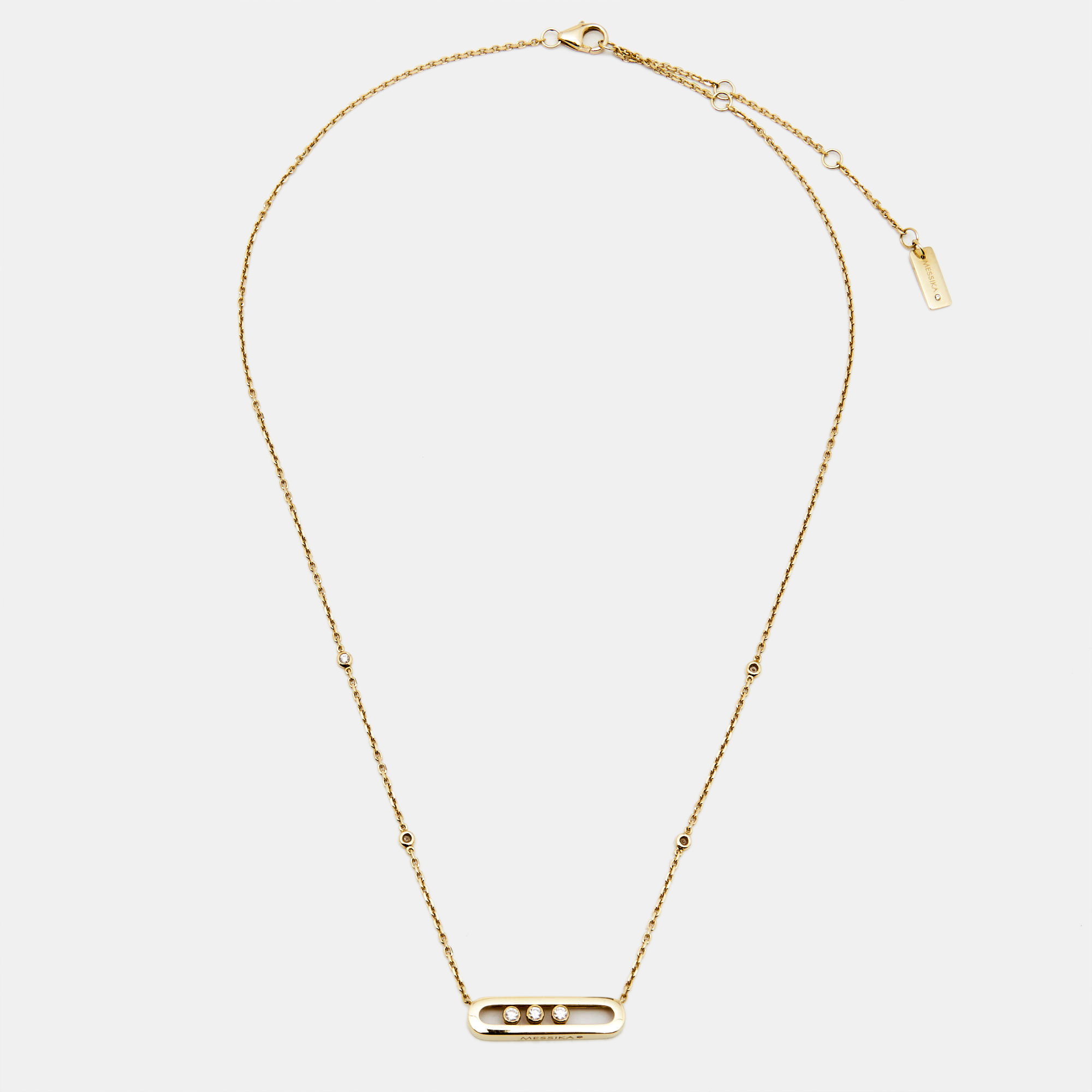 

Messika Baby Move Diamond 18K Yellow Gold Pendant Necklace
