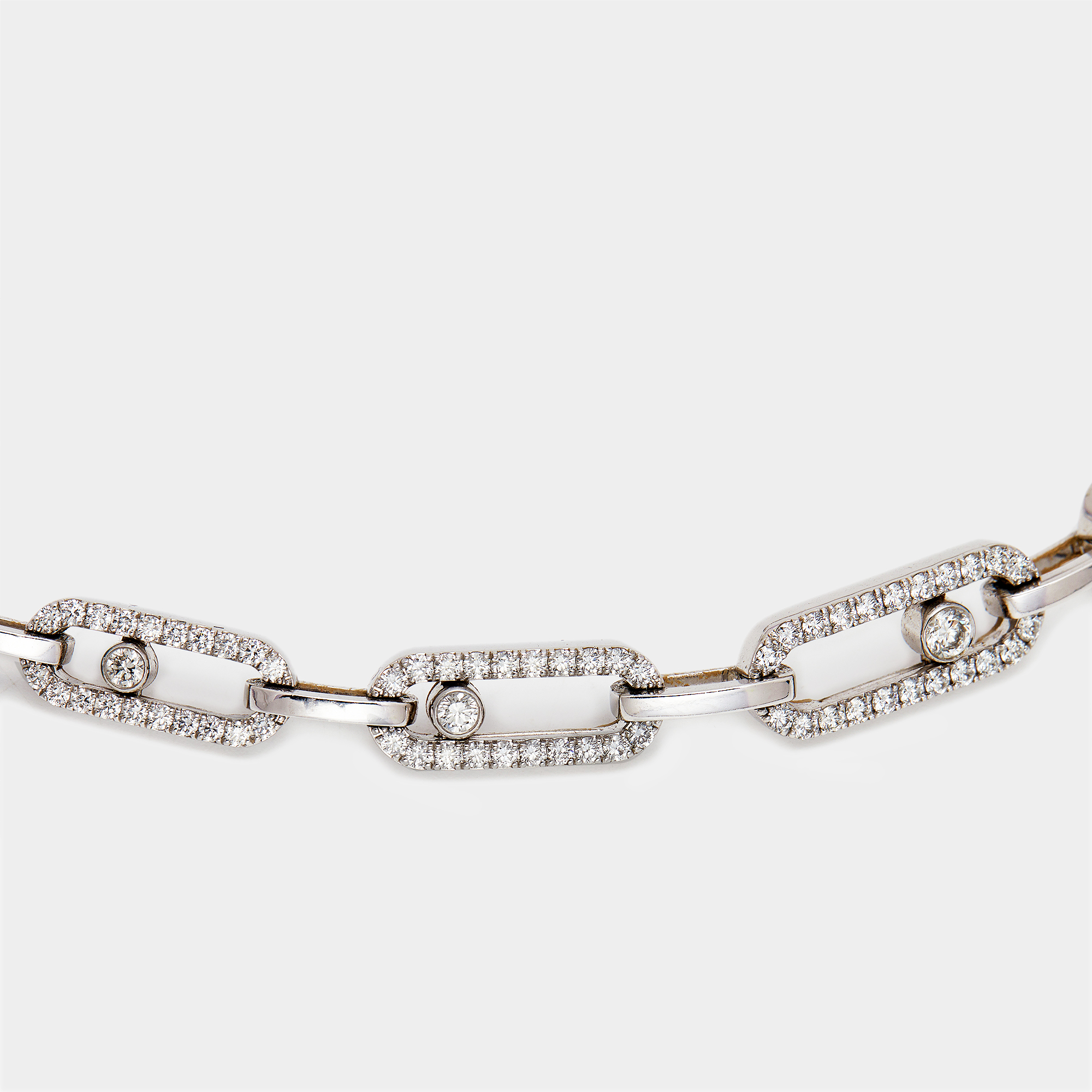 

Messika Move Link Diamonds 18k White Gold Choker Necklace