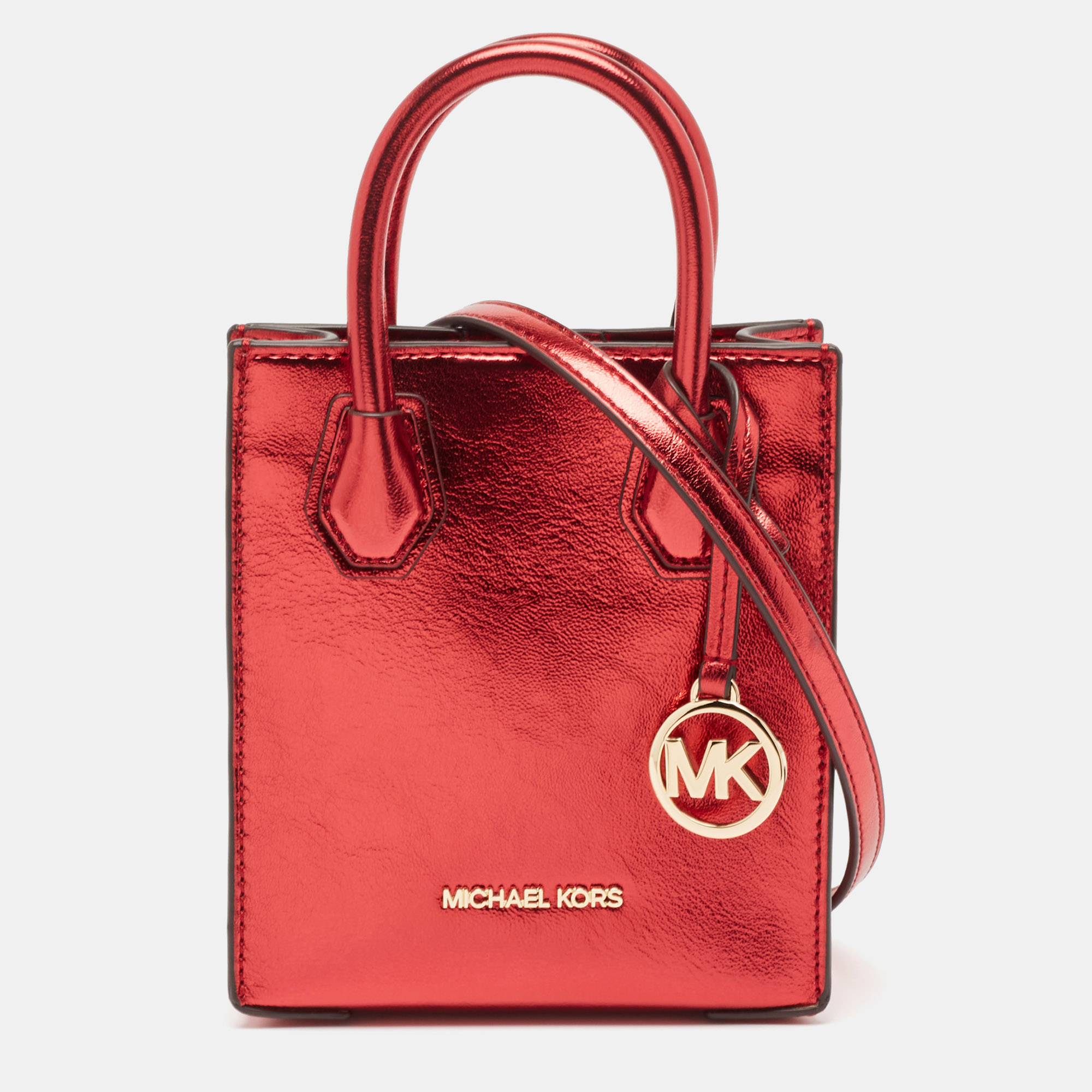 

Michael Kors Red Glossy Leather  Mercer Tote