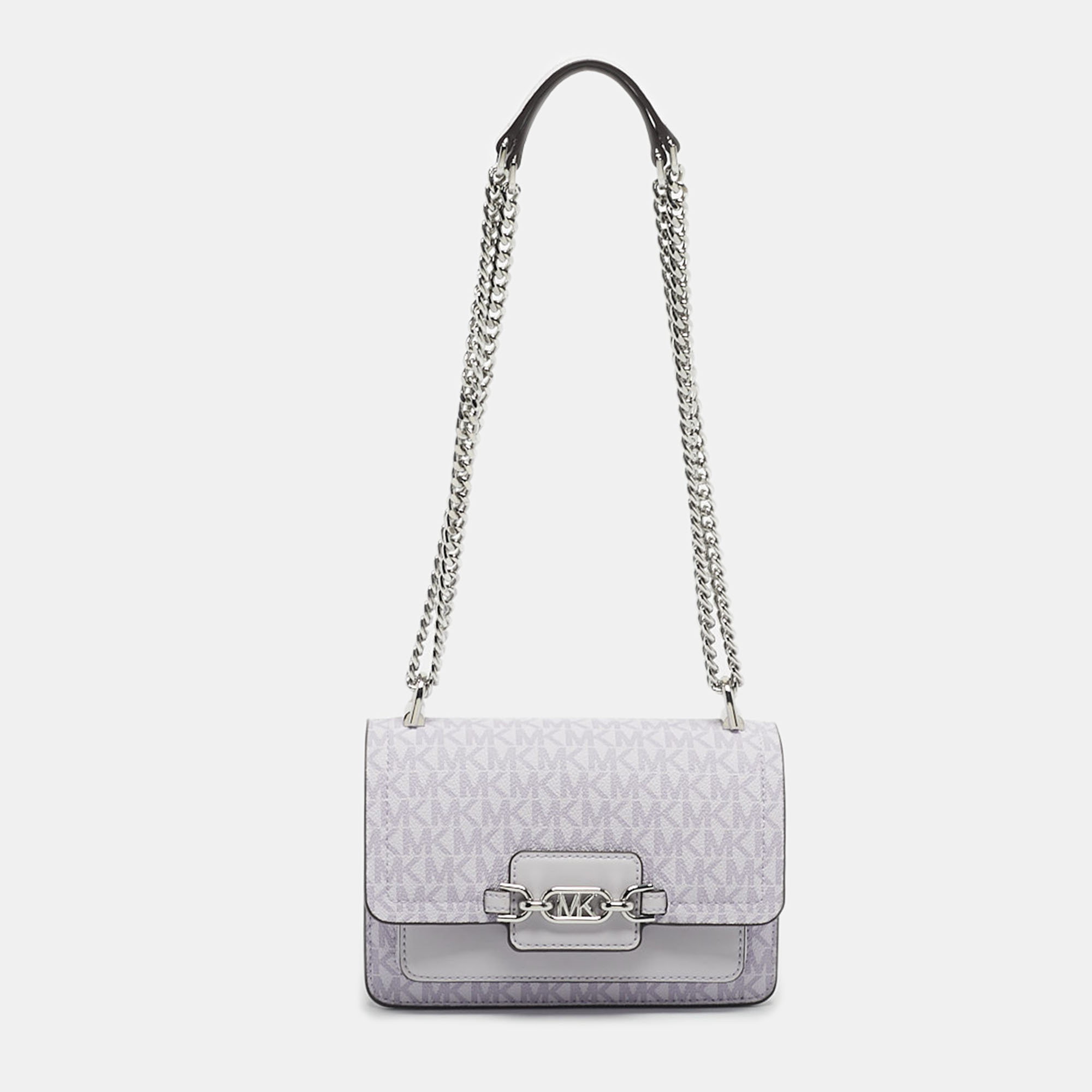 

Michael Kors Lavander Signature Coated Canvas  Heather Crossbody Bag, Purple