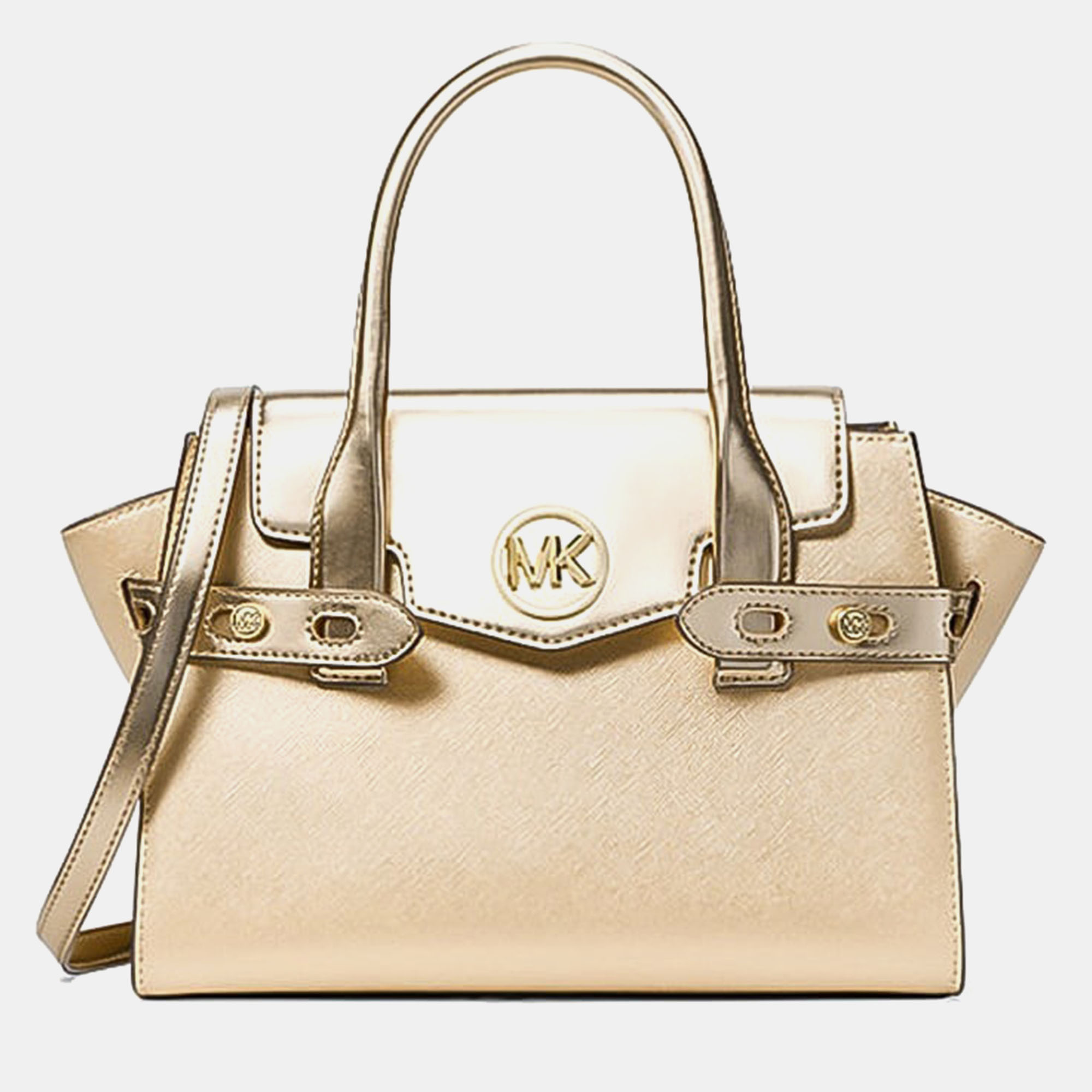Pre-owned Michael Kors Gold Leather Tote Bag