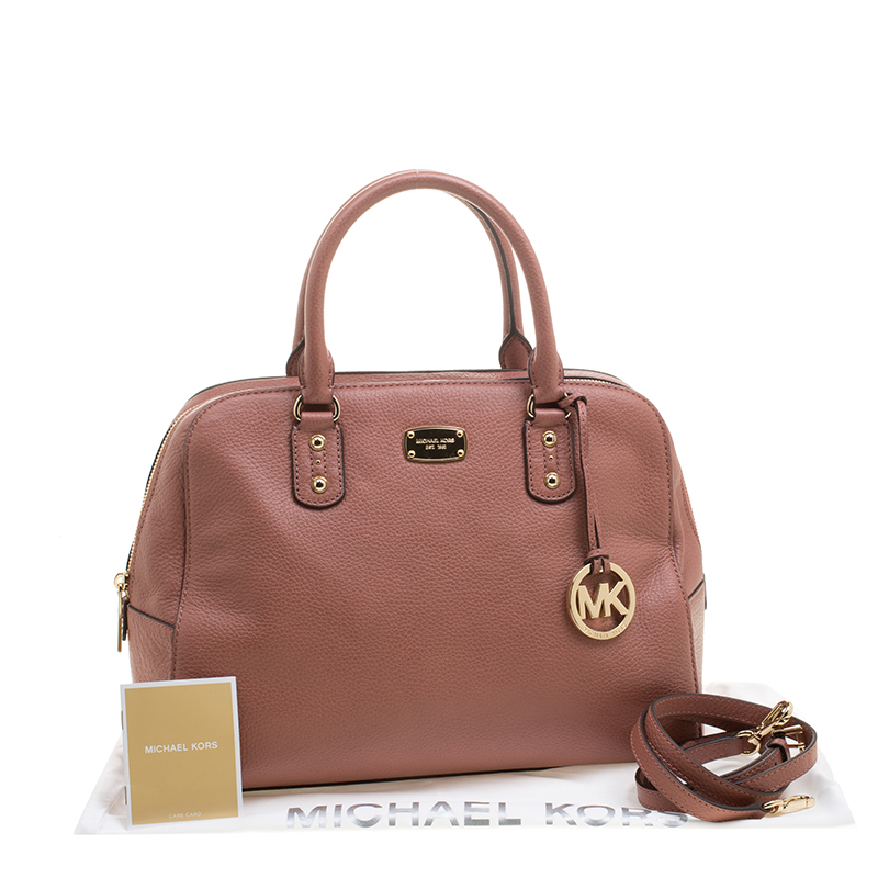 Michael Kors Antique Rose Leather Large Sandrine Satchel Michael Kors | TLC