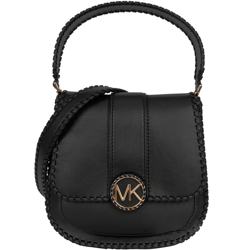 

Michael Michael Kors Black Leather Lillie Top Handle Shoulder Bag