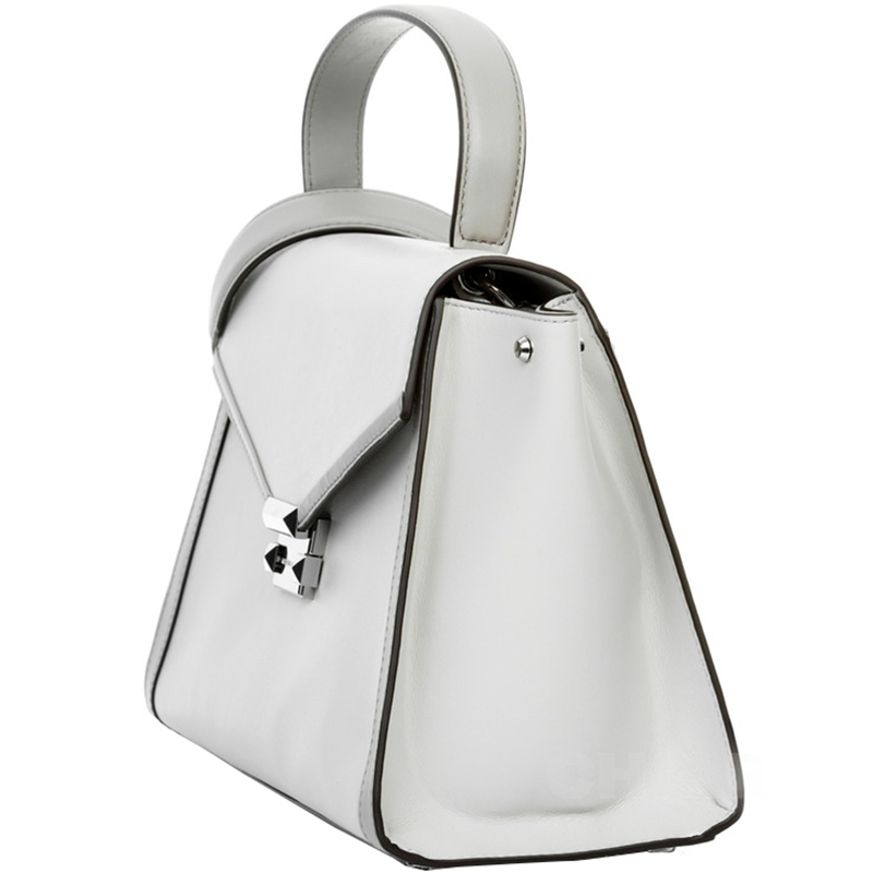 

Michael Kors Off White Leather Large Whitney Satchel Bag