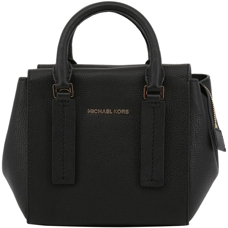Michael Kors Black Pebbled Leather XS Alessa Satchel Bag Michael Kors | TLC