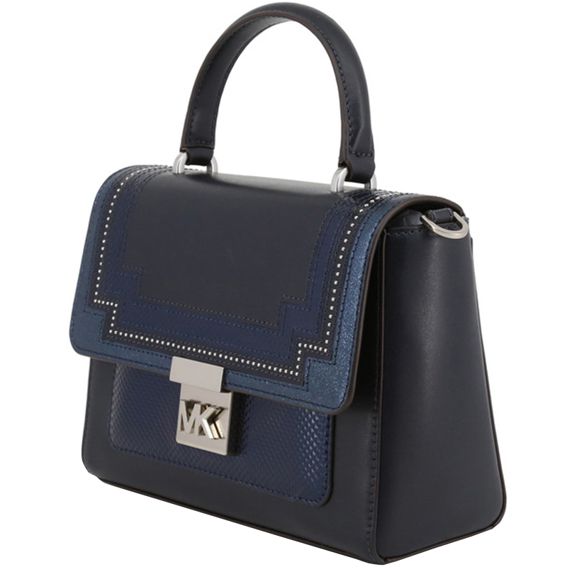 

Michael Kors Midnight Blue Leather Whitney Top Handle Bag