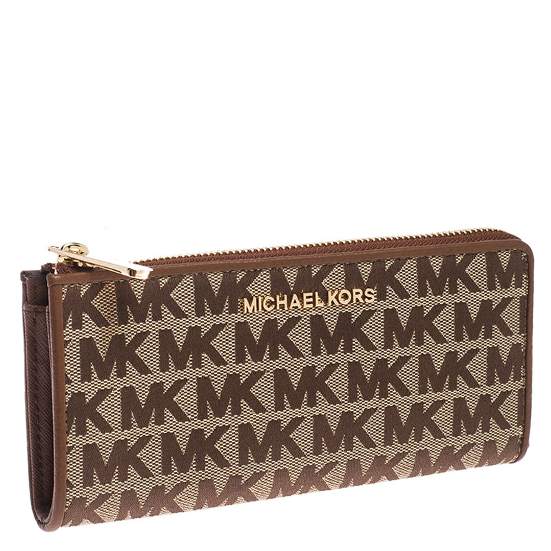 michael kors canvas wallet