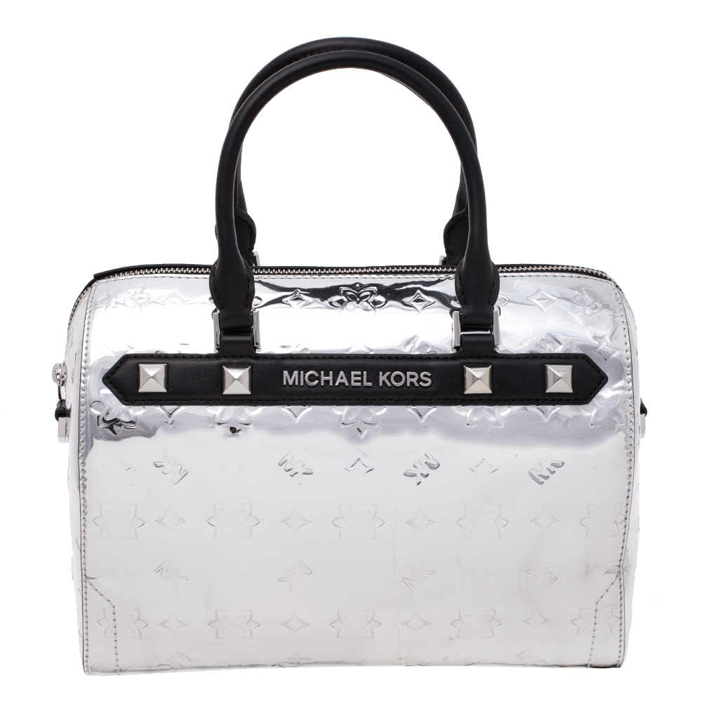 white leather michael kors purse