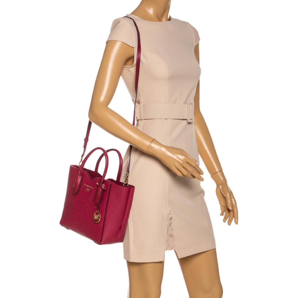 

Michael Kors Rasperry Red Leather Mae Tote