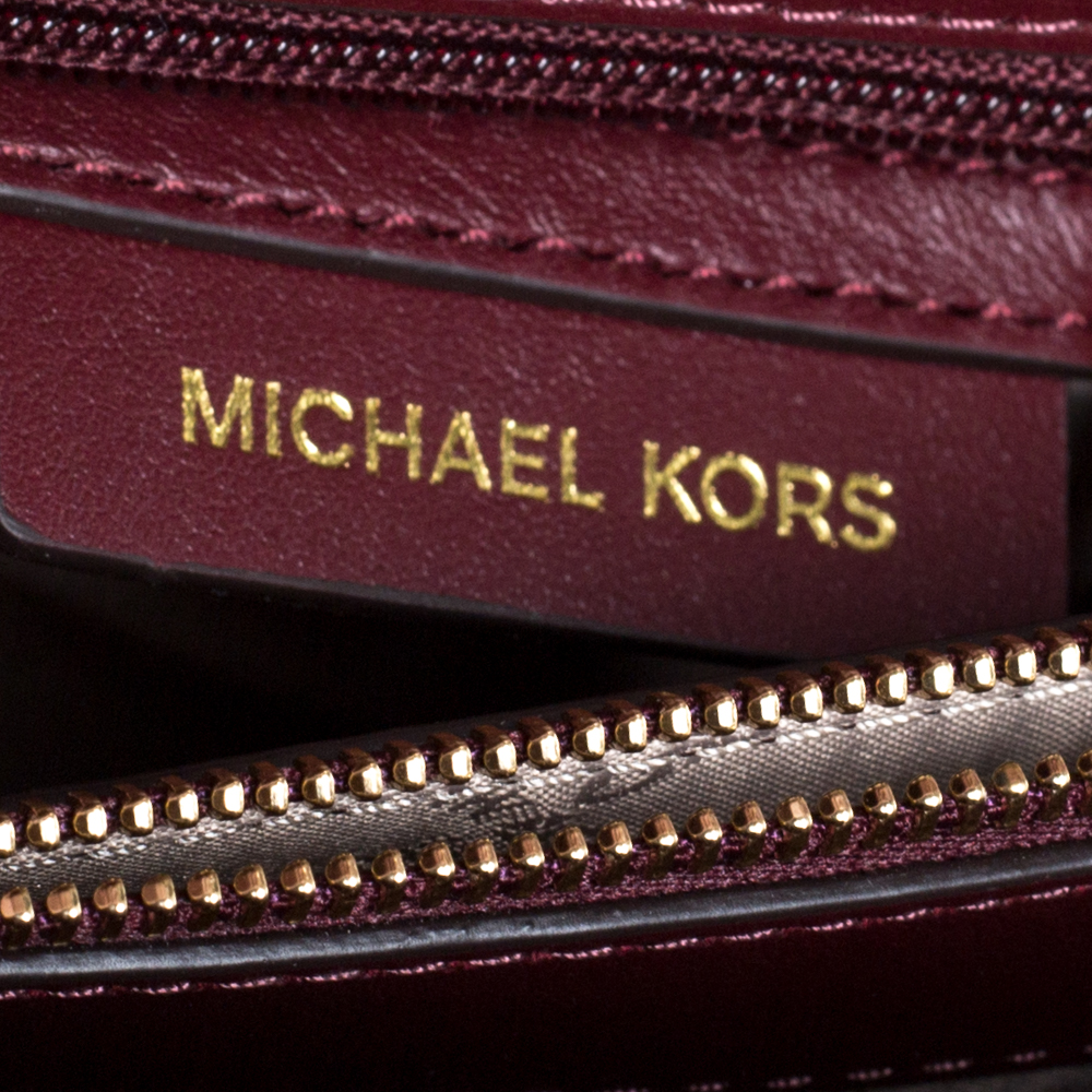 Shoulder bags Michael Kors - Whitney dark red small leather bag -  30H8GWHM5L610