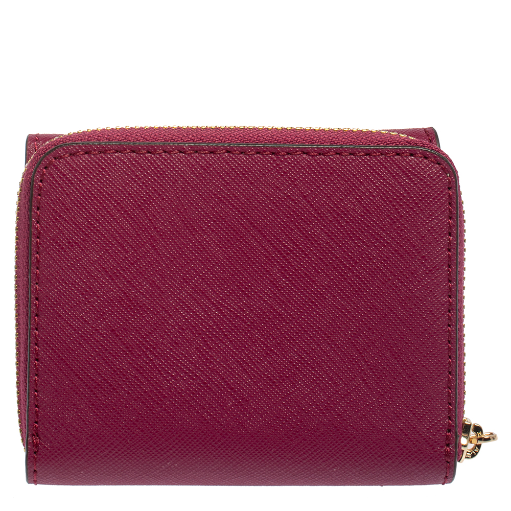 Michael Kors Pink Small Pebbled Leather Card Case