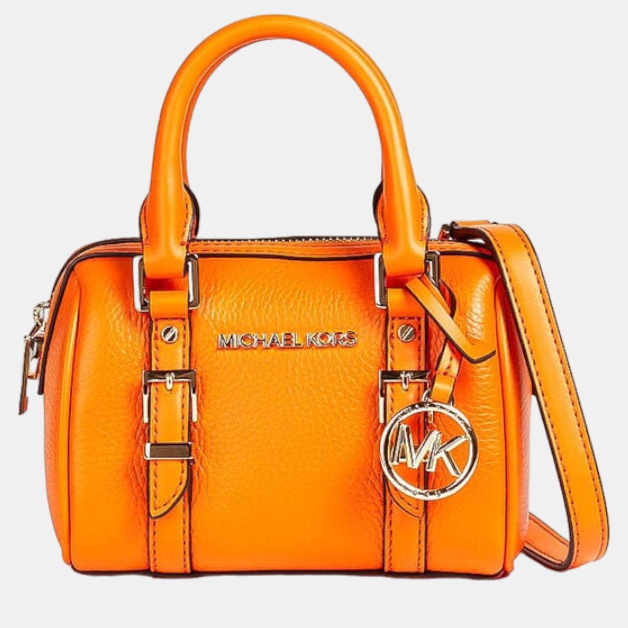 

Michael Kors Orange Bedford Legacy  Duffle Crossbody Bag