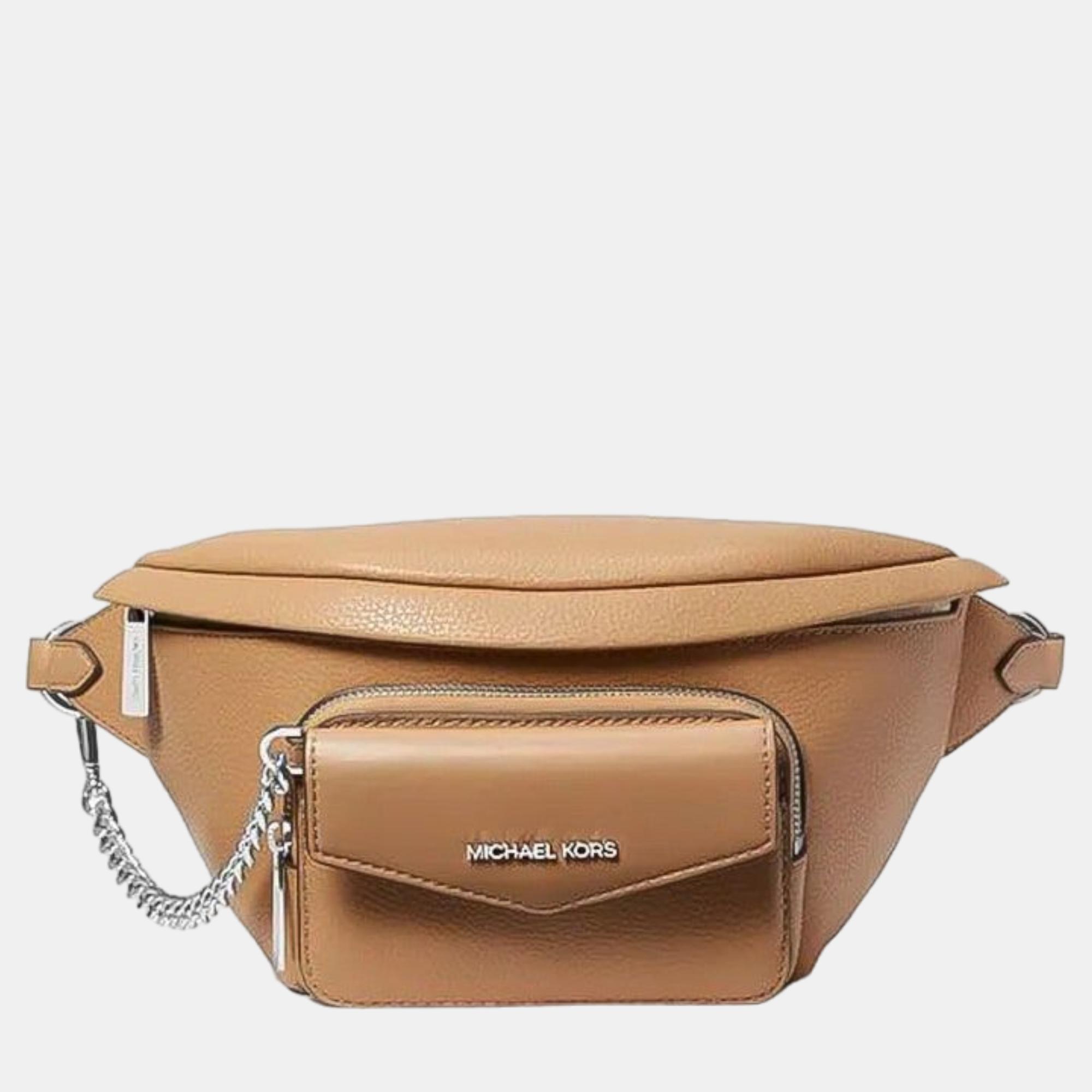 Pre-owned Michael Kors Beige Leather Belt Bag