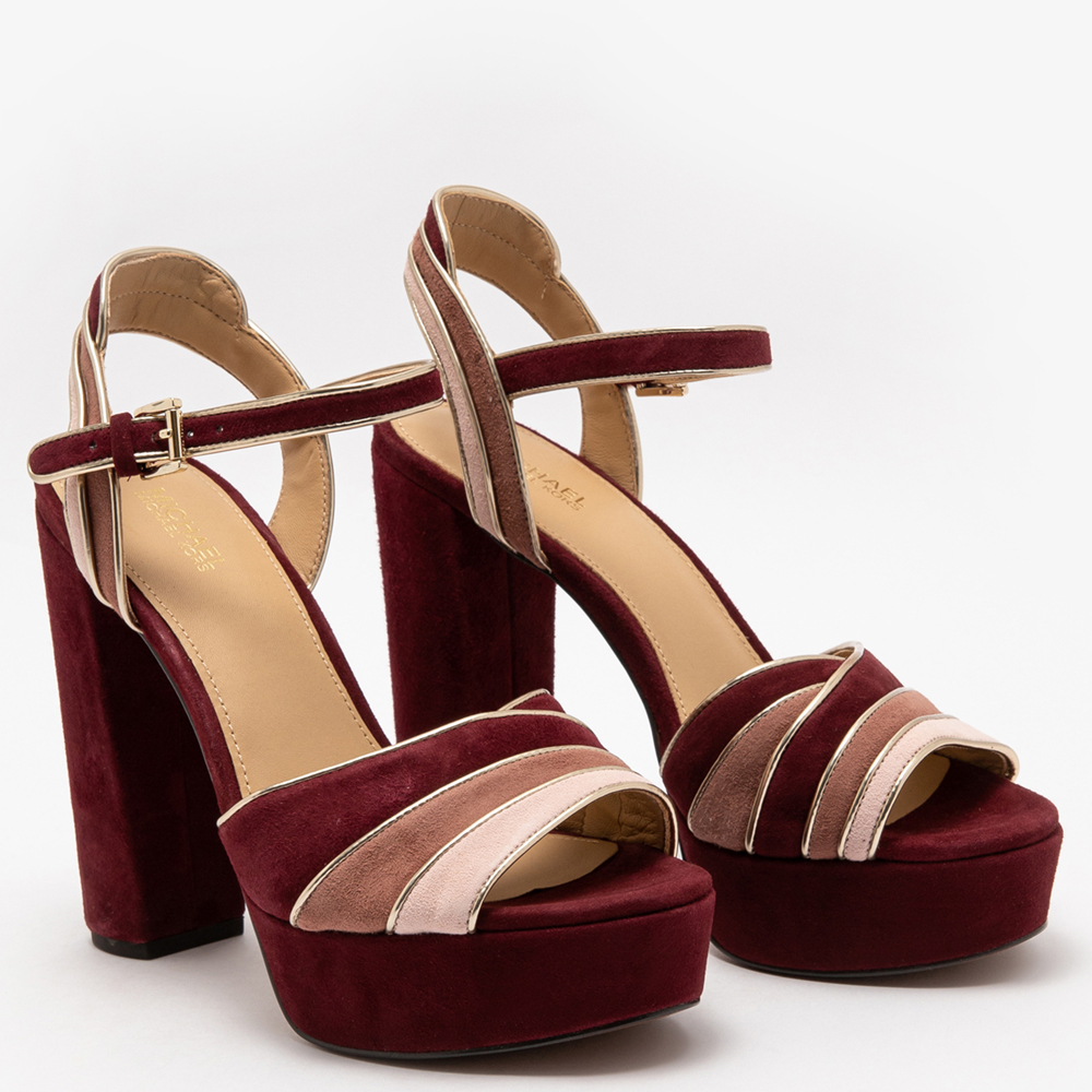 

Michael Kors Red Suede Harper Platform Sandals Size EU  (Available for UAE Customers only