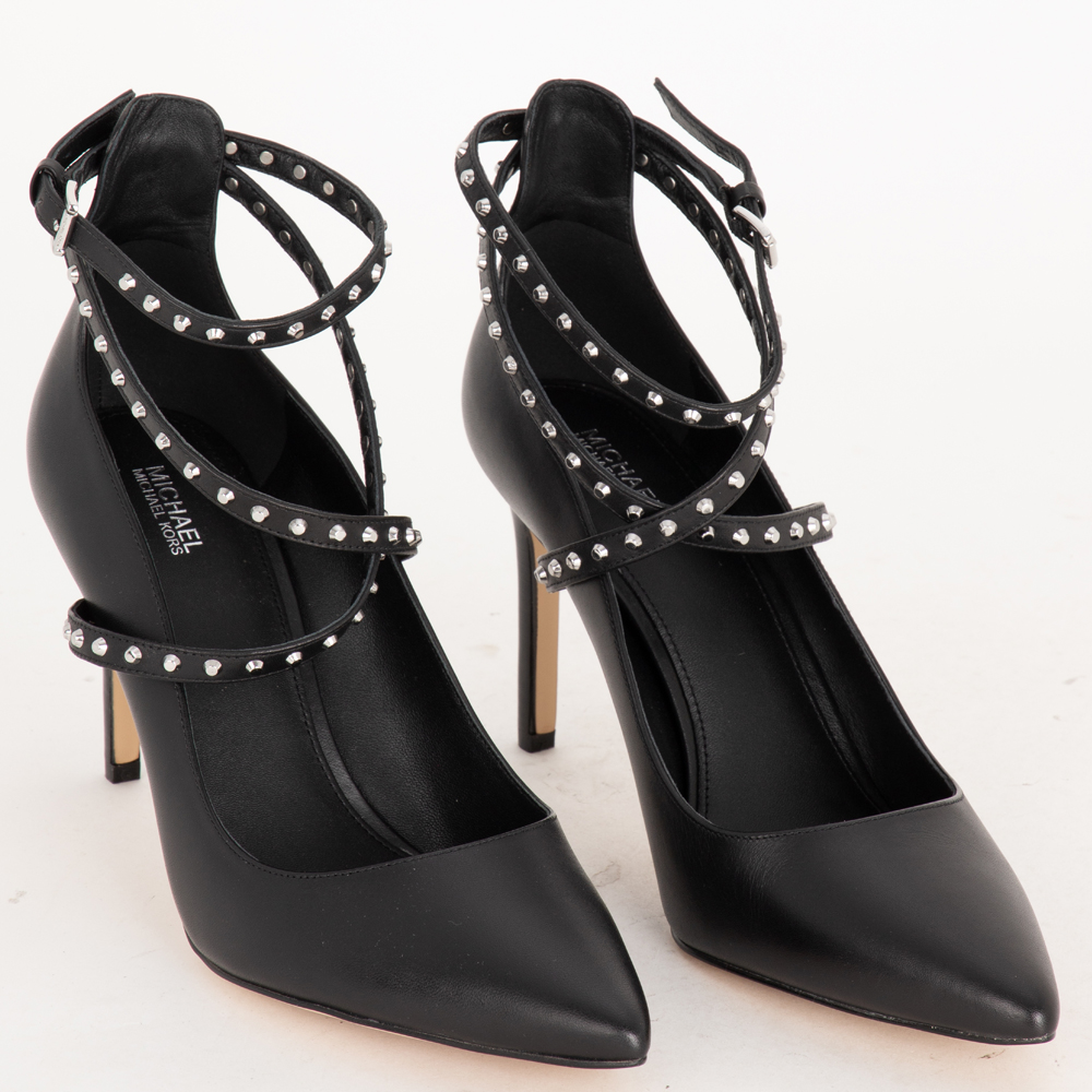 

Michael Kors Black Leather Jeannie Studded Pumps Size EU  (Available for UAE Customers only