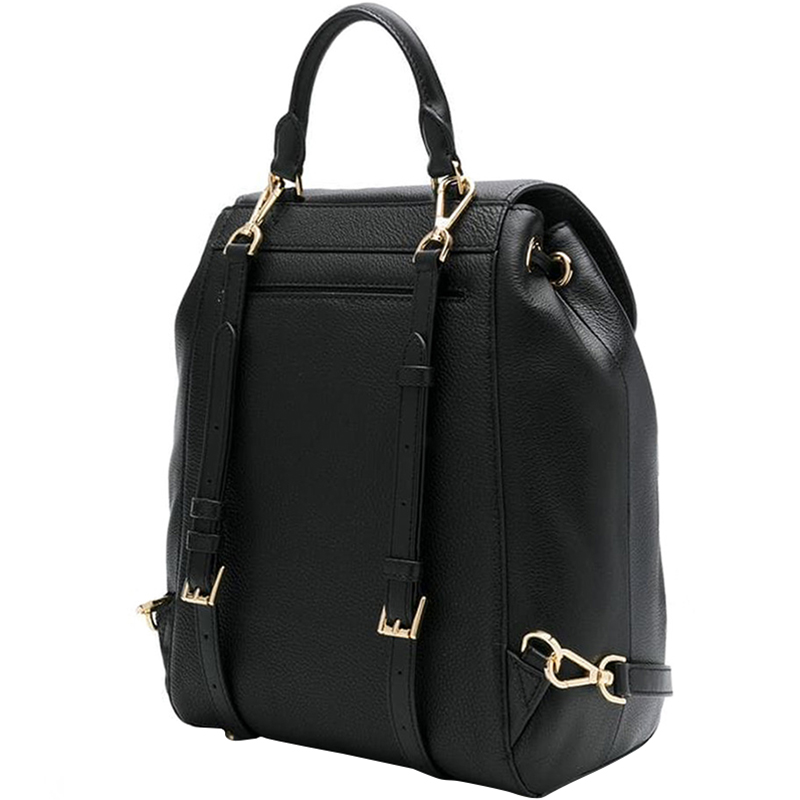 

Michael Kors Black Pebbled Leather Medium Evie Backpack