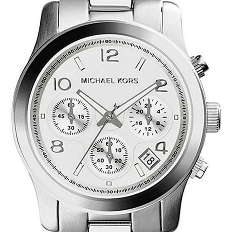 

Michael Kors Silver Stainless Steel Runway MK5076 Women's Wristwatch