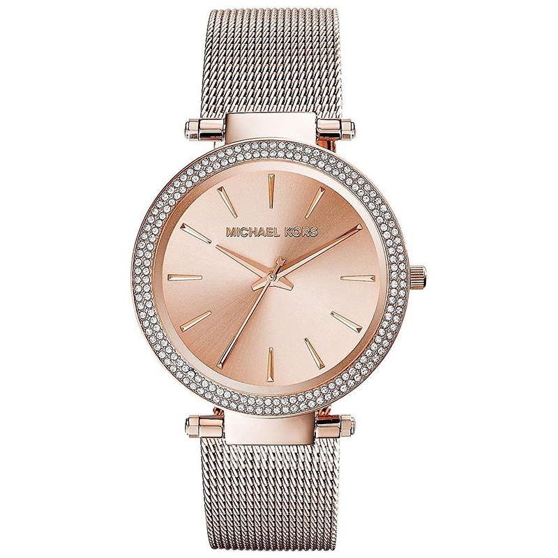 مملوكة مسبقًا Michael Kors Rose Gold Plated Steel Darci MK3369 Women's Wristwatch 39MM