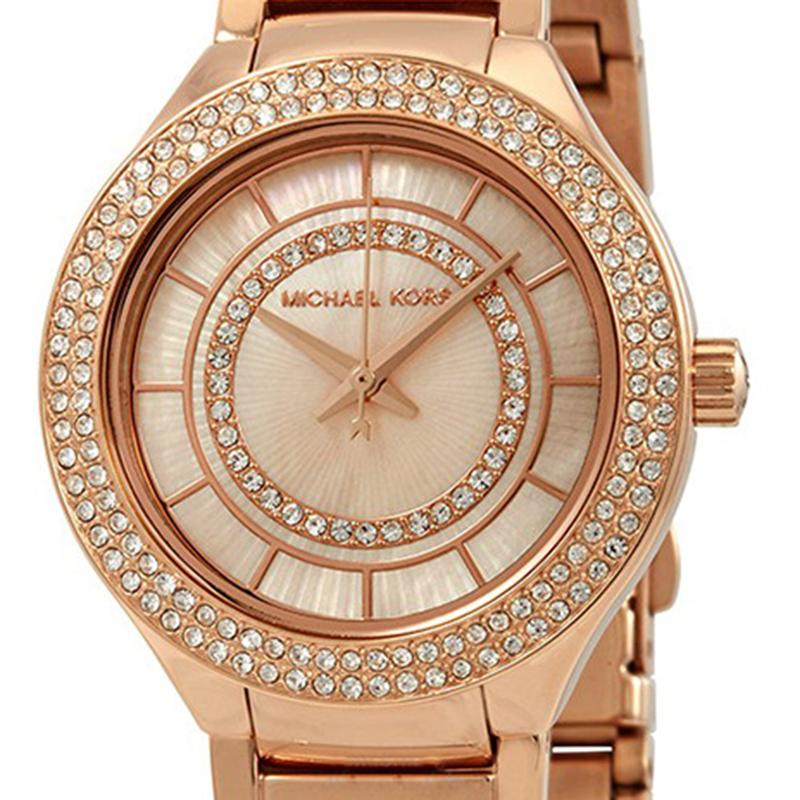 

Michael Kors MOP Rose Gold Plated Steel Mini Kerry MK3802 Women's Wristwatch