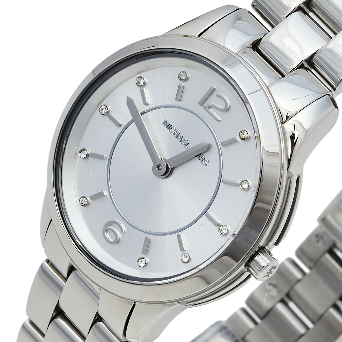 

Michael Kors Silver Stainless Steel Runway MK6610 Women's Wristwatch