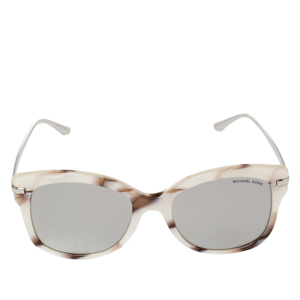 

Michael Kors Marbled Pearl White /Grey Mirrored MK-2047 Lia Sunglasses