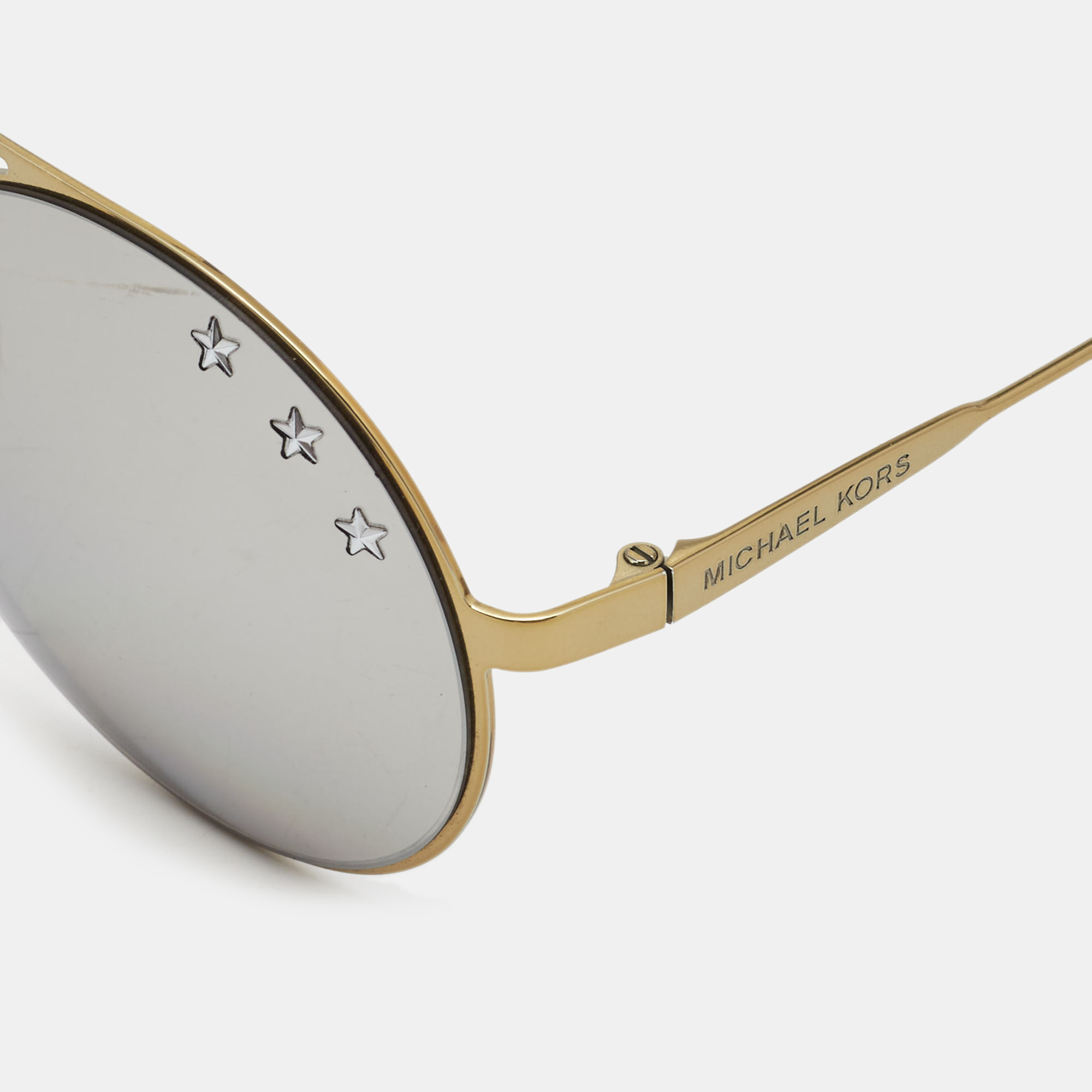 

Michael Kors Brown/Gold 11936G Star Round Sunglasses