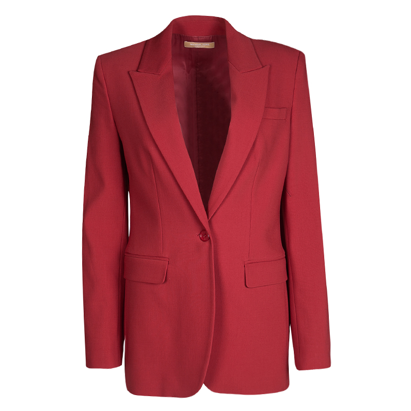 crimson red blazer