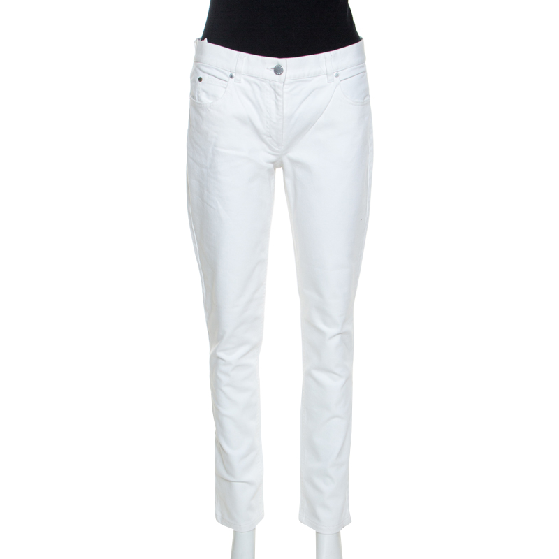 

Michael Kors White Denim Straight Fit Jeans