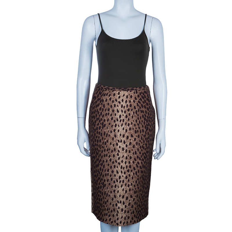 michael kors leopard print skirt