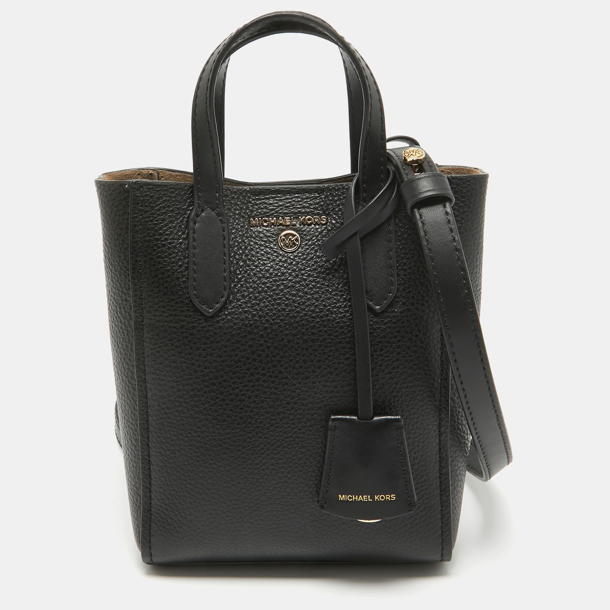 

Michael Kors Black Leather Extra Small Sinclair Tote